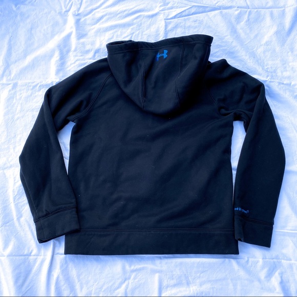 Under Armour Youth Black Fleece Full Zip Hoodie - Picture 6 of 7